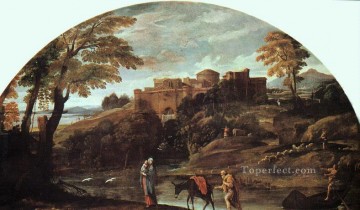barroco Painting - La huida a Egipto barroco Annibale Carracci